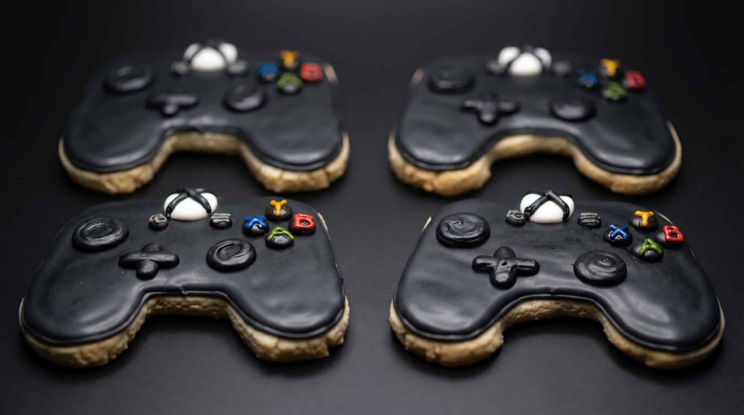 Xbox themed gaming cookies