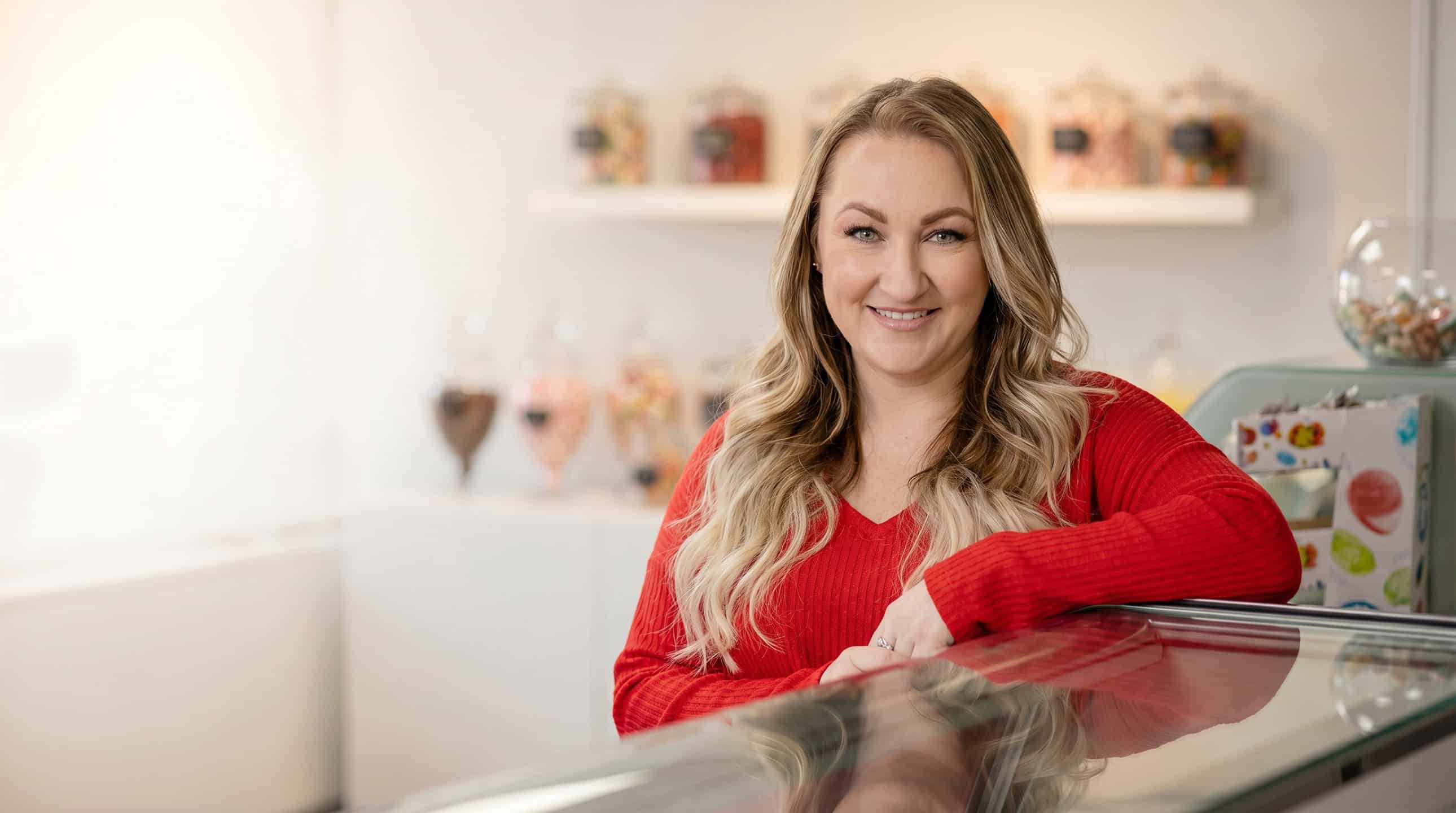 Crystal McLemore, owner of Nan's Nummies, in her bakery